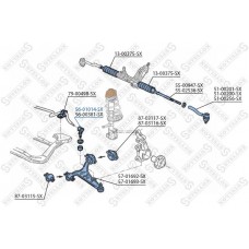 Тяга стійка стабілізатор STELLOX 56-01014-SX