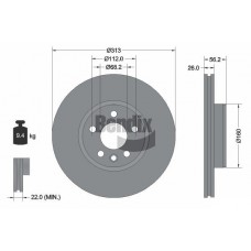 BDS1385HC BENDIX Braking Гальмівний диск