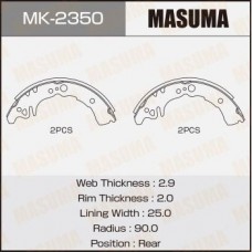 MK-2350 MASUMA Комплект гальмівних колодок