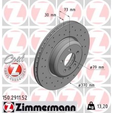 150.2911.52 ZIMMERMANN Гальмівний диск