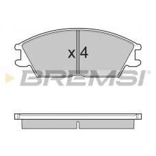 BP3124 BREMSI Комплект гальмівних колодок дисковий гальм