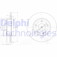 BG3840 DELPHI Гальмівний диск