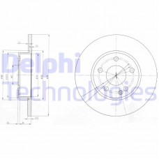 BG3840 DELPHI Гальмівний диск