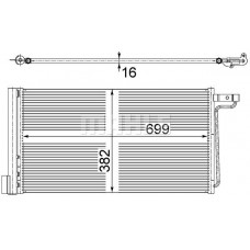 AC 29 000S MAHLE Конденсатор кондиціонера