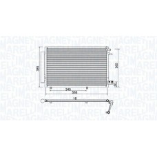 350203930000 MAGNETI MARELLI Конденсатор кондиціонера
