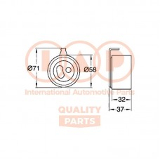 127-11060 IAP QUALITY PARTS Натяжний ролик ремінь ГРМ