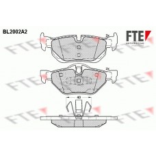 BL2002A2 FTE Комплект гальмівних колодок дисковий гальм