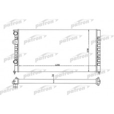 PRS3370 PATRON Радіатор охолодження двигуна