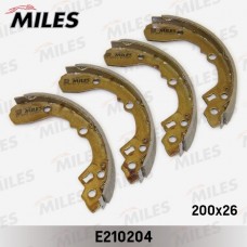 E210204 MILES Комплект гальмівних колодок