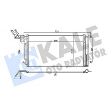342395 KALE OTO RADYATÖR Конденсатор кондиціонера
