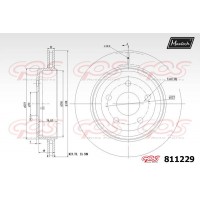 811229 MAXTECH Гальмівний диск