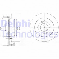 BG3981C DELPHI Гальмівний диск