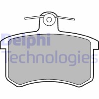 LP451 DELPHI Комплект гальмівних колодок дисковий гальм