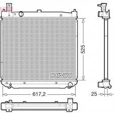 DRM50141 DENSO Радіатор охолодження двигуна