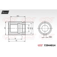72944014 MAXTECH Поршень корпус скоби гальма