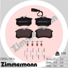 23554.170.4 ZIMMERMANN КомплеК т гальмівних колодок, дискове гальмо