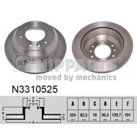 N3310525 NIPPARTS Гальмівний диск