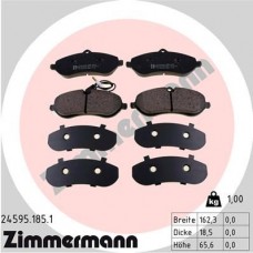 24595.185.1 ZIMMERMANN Комплект гальмівних колодок дисковий гальм