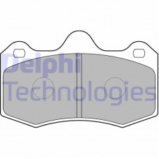 LP1809 DELPHI Комплект гальмівних колодок дисковий гальм