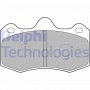 LP1809 DELPHI Комплект гальмівних колодок дисковий гальм
