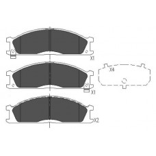 KBP-6503 KAVO PARTS КомплеК т гальмівних колодок, дискове гальмо