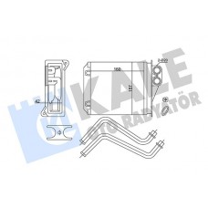 352175 KALE OTO RADYATÖR Теплообмінник обігрів салону