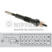 J5712010 NIPPARTS Свічка розжарювання