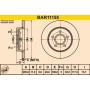 BAR11155 BARUM Гальмівний диск