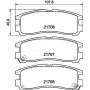 8DB 355 016-591 HELLA Комплект гальмівних колодок, дискове гальмо