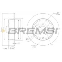 CD7406S BREMSI Гальмівний диск