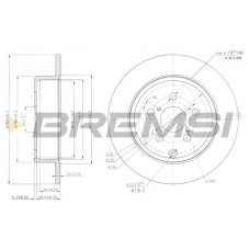 CD7406S BREMSI Гальмівний диск