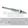 J5712001 NIPPARTS Свічка розжарювання