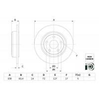 0 986 479 F89 BOSCH Гальмівний диск