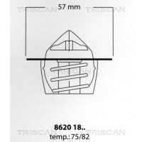 8620 1882 TRISCAN Термостат охолоджувальна рідина