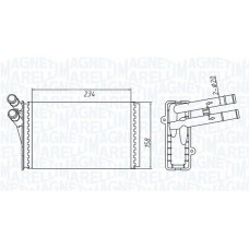 350218409000 MAGNETI MARELLI Теплообмінник обігрів салону