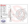 09.C743.21 BREMBO Гальмівний диск