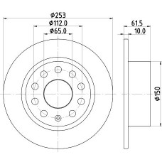 8DD 355 132-281 HELLA Гальмівний диск