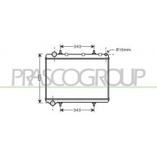 CI424R006 PRASCO Радіатор охолодження двигуна