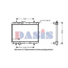 160098N AKS DASIS Радіатор охолодження двигуна