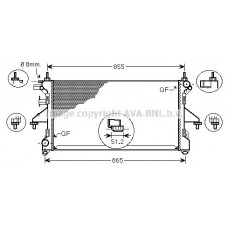 PE2310 AVA QUALITY COOLING Радіатор охолодження двигуна