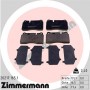 20217.165.1 ZIMMERMANN Комплект гальмівних колодок дисковий гальм