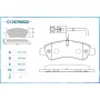 C12CR0022 CWORKS Комплект гальмівних колодок дисковий гальм