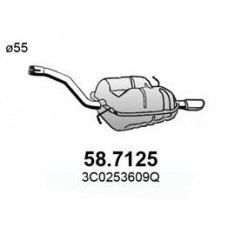 58.7125 ASSO Глушник вихлопних газів кінцевий