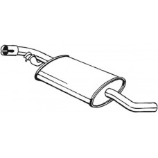233-743 BOSAL Середній глушник вихлопних газів