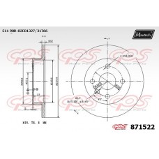 871522 MAXTECH Гальмівний диск