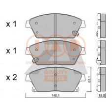 704-20101P IAP QUALITY PARTS Комплект гальмівних колодок дисковий гальм