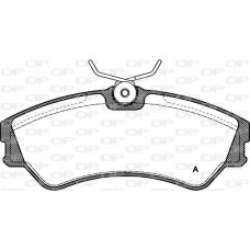BPA0383.00 OPEN PARTS Комплект гальмівних колодок дисковий гальм