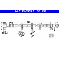 24.5143-0535.3 ATE Гальмівний шланг