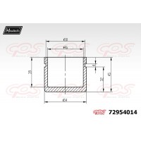 72954014 MAXTECH Поршень корпус скоби гальма