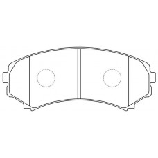 FP0867 FIT Комплект гальмівних колодок дисковий гальм